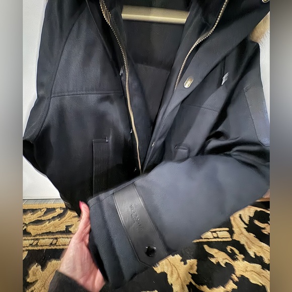 Mens The Kooples Faux Fur Trim Hood Parka - Picture 8 of 8